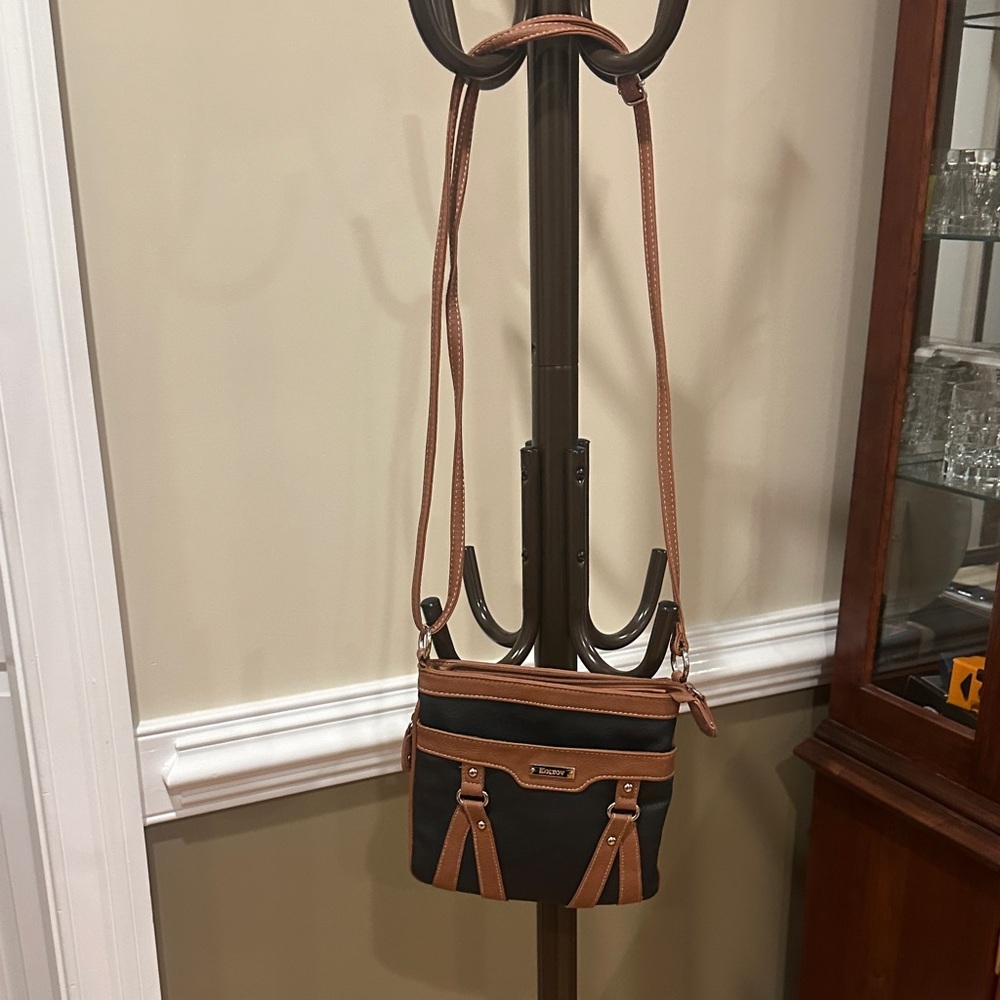 KOLTOV  Black and Tan Crossbody Bag - Picture 9 of 9